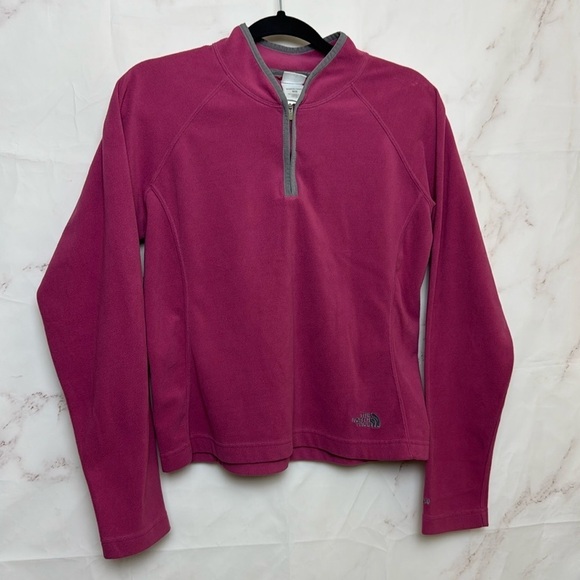 The North Face TKA 100 1/4 Zip Fleece Pullover Activewear Top - B32 - Picture 1 of 6